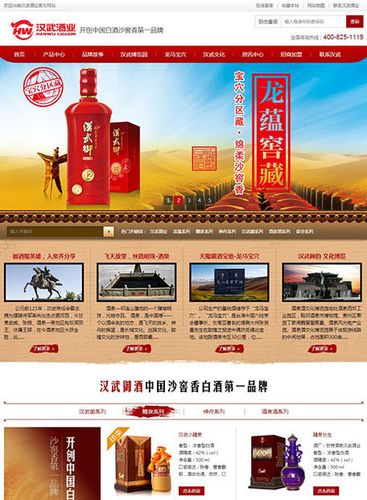 甘肃汉武御酒业营销型网站建设案例